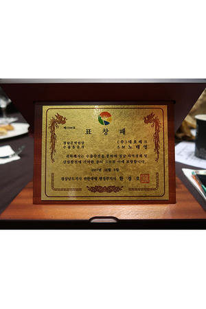 第23届庆南贸易人奖 出口有功者知事表彰（鲁泰英）